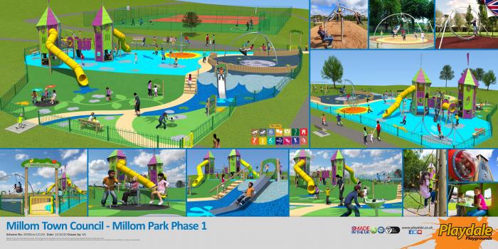 An artists impression of the new play park