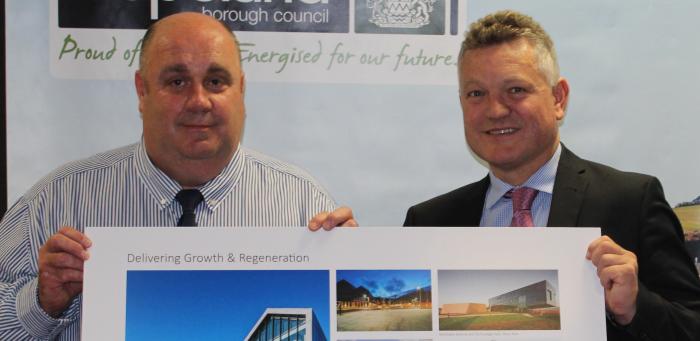 Nick Hayhurst, Copeland Council's Planning and Place Manager, and Mike Starkie, Mayor of Copeland